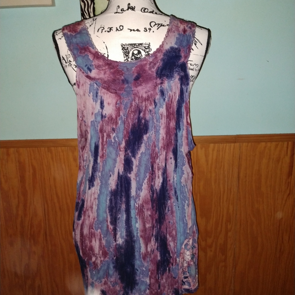 Euc Purple And Blue Tank Top